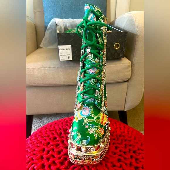 Green Goddess EVA Boots by Azalea Wang - Picture 5 of 8